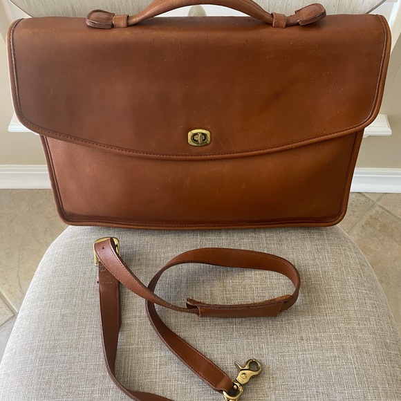 Coach Accessories Vintage Coach Leather Messenger Briefcase
